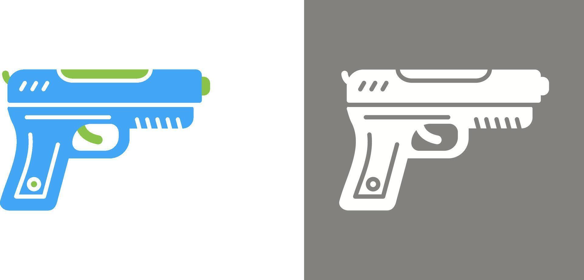 conception d'icône de pistolet vecteur