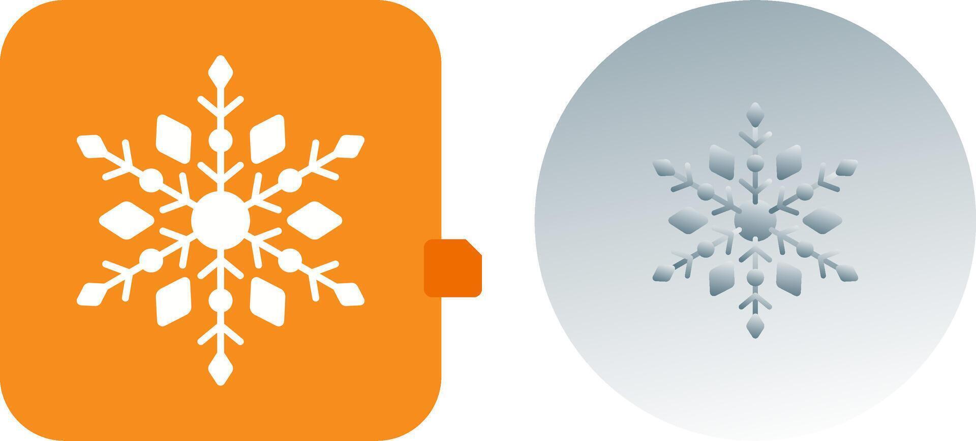 conception d'icône de flocon de neige vecteur