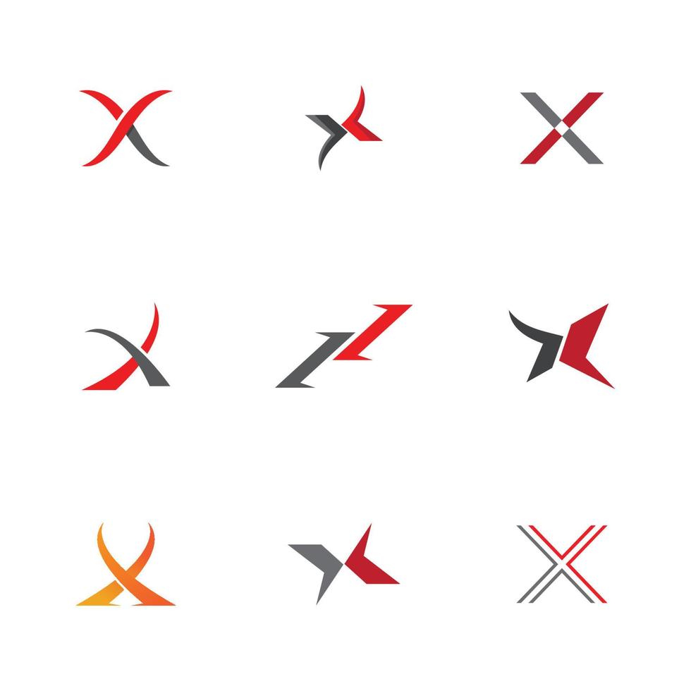 x lettre logo modèle icône vecteur illustration design