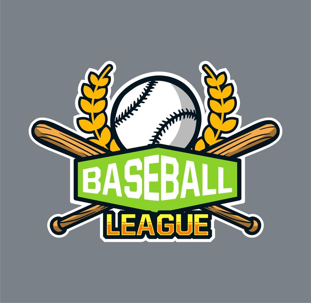 baseball badge logo emblème modèle ligue vecteur