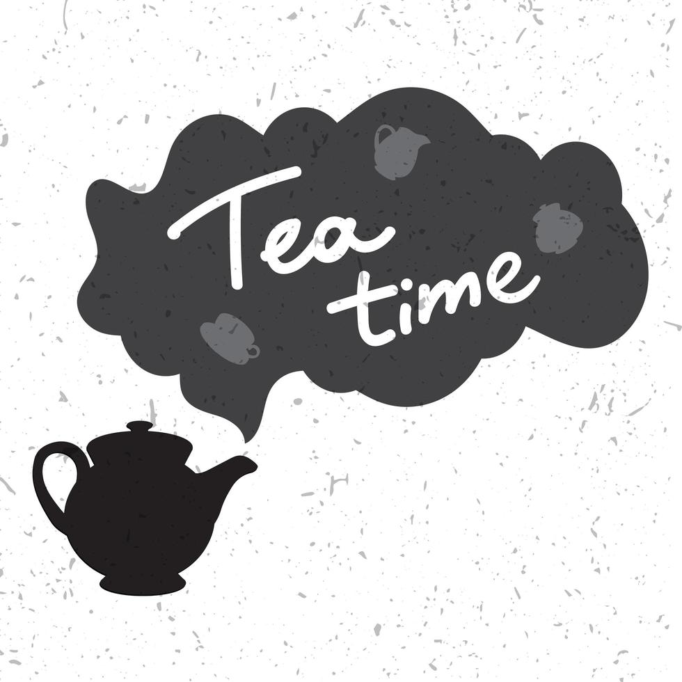 illustration de l'heure du thé vecteur