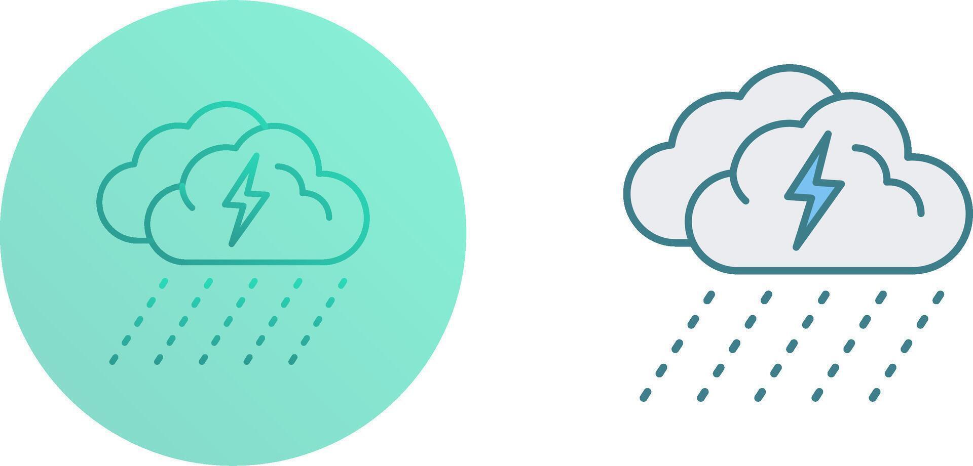 conception d'icône de jour de pluie vecteur