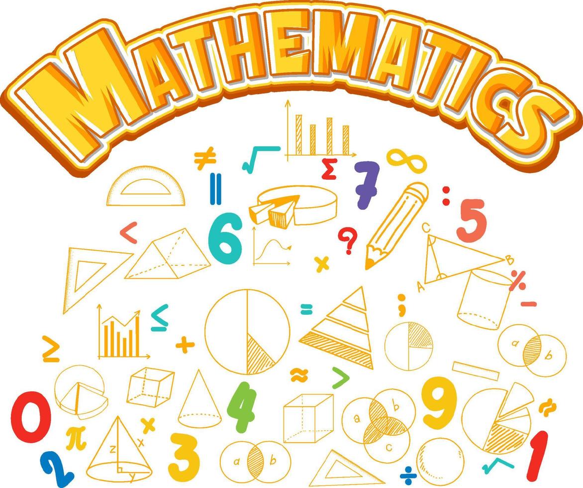 icône de police mathématique avec formule vecteur