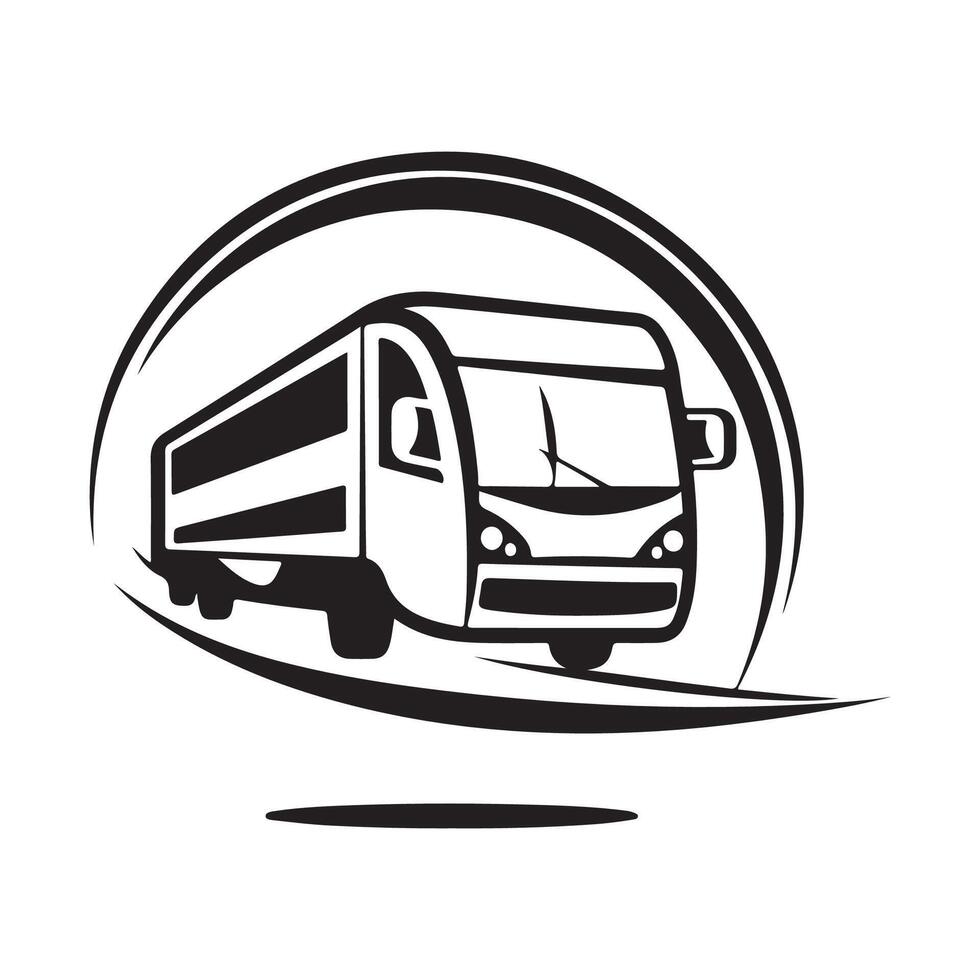 autobus transport logo conception art, Icônes, et graphique vecteur