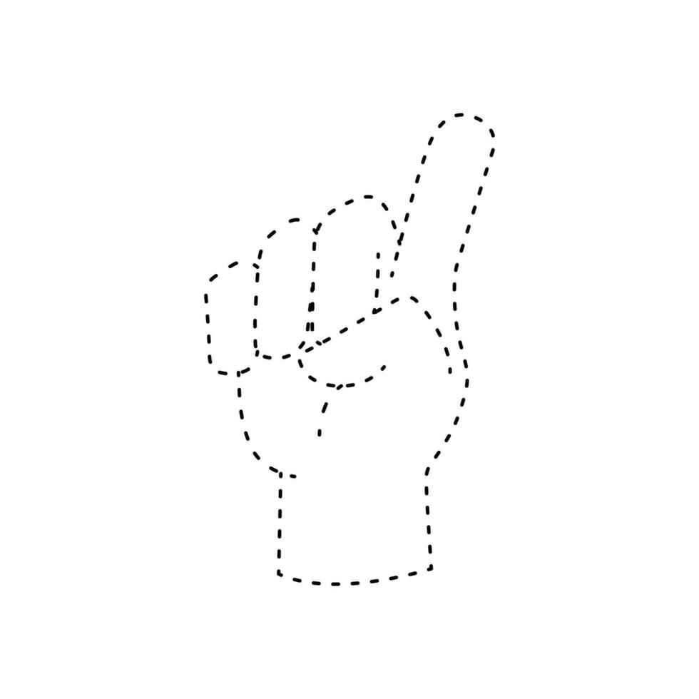 un main signe illustration vecteur
