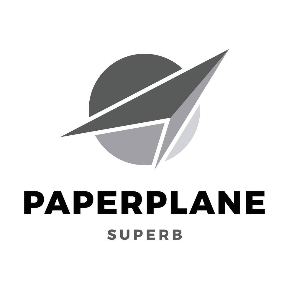 papier avion icône logo conception modèle vecteur
