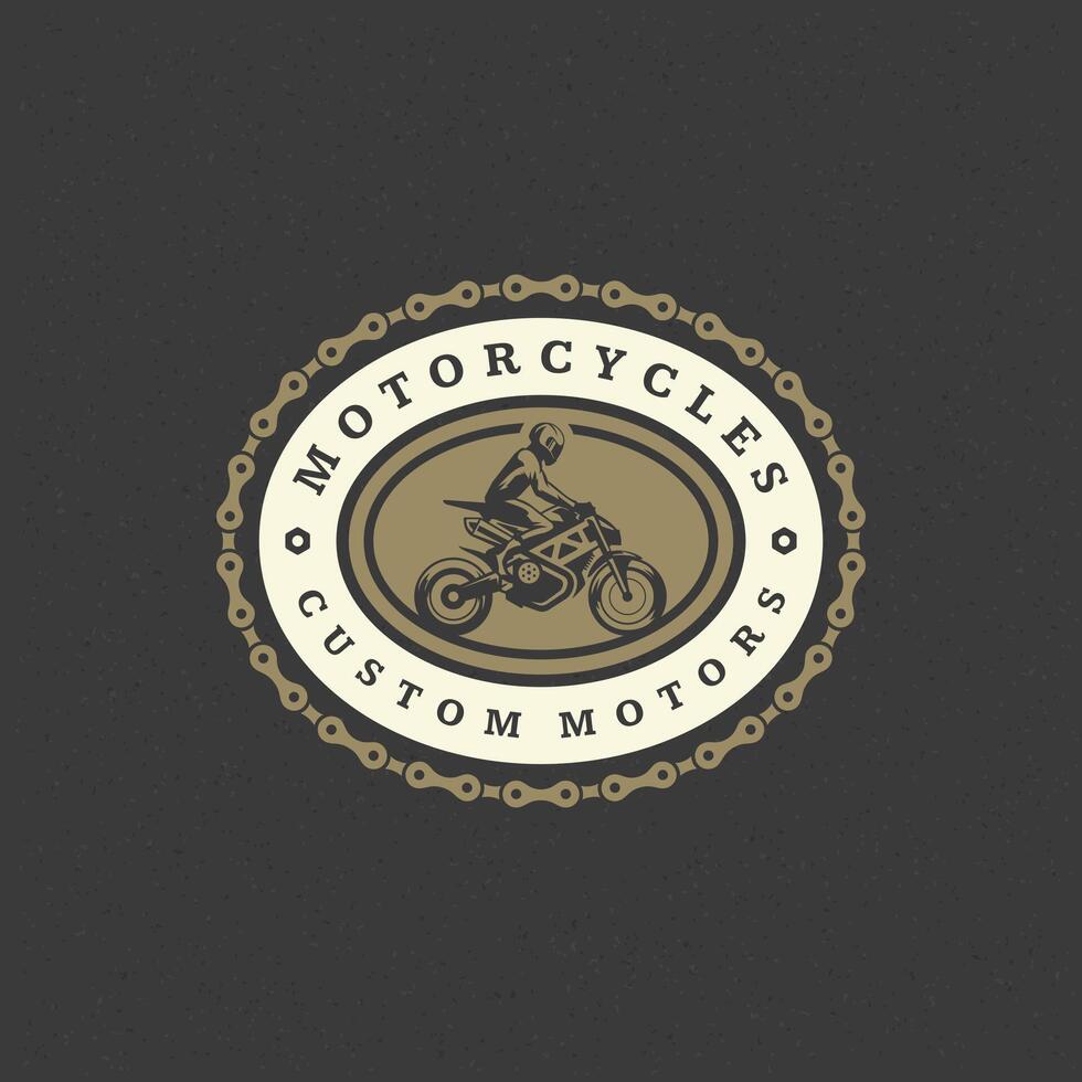 sport moto logo modèle conception élément ancien style vecteur