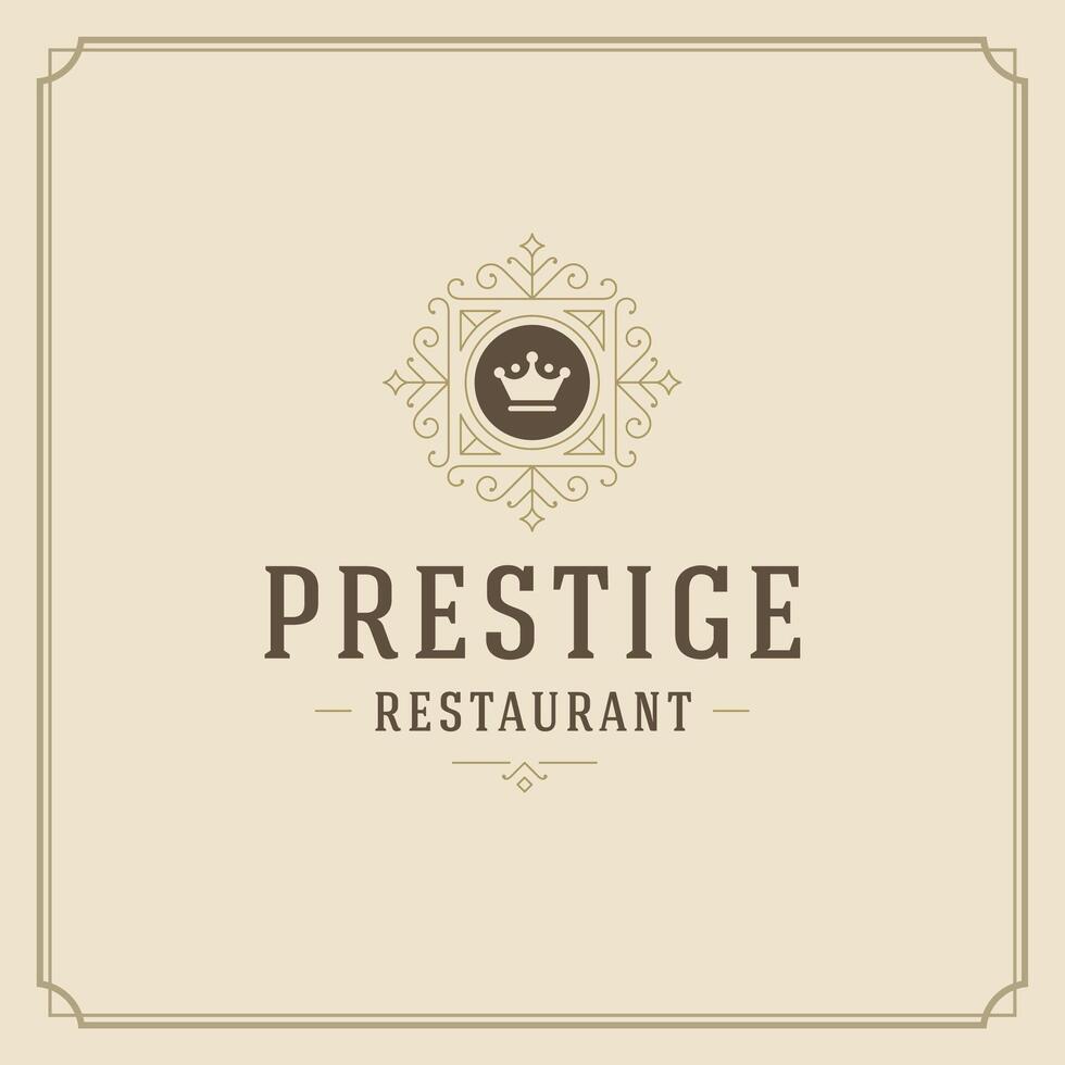 restaurant logo modèle illustration bien pour restaurant menu vecteur