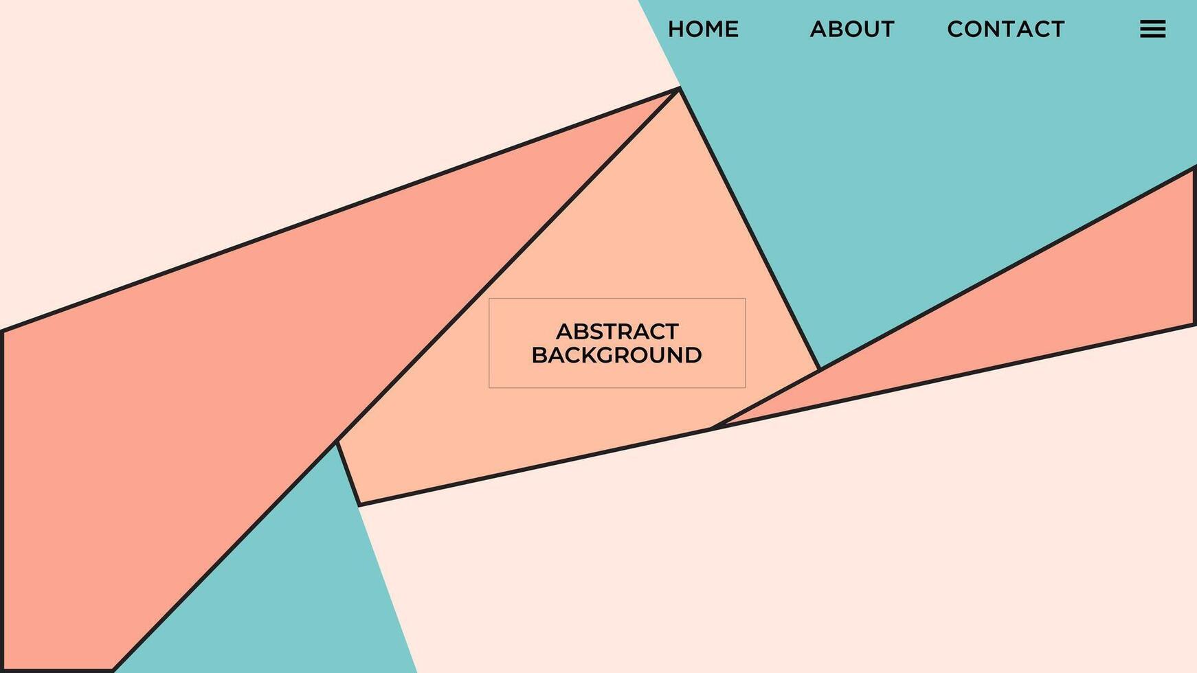 abstrait Contexte avec géométrique formes pastel plat Couleur conception modèle pour fond d'écran, couverture conception, page d'accueil conception vecteur