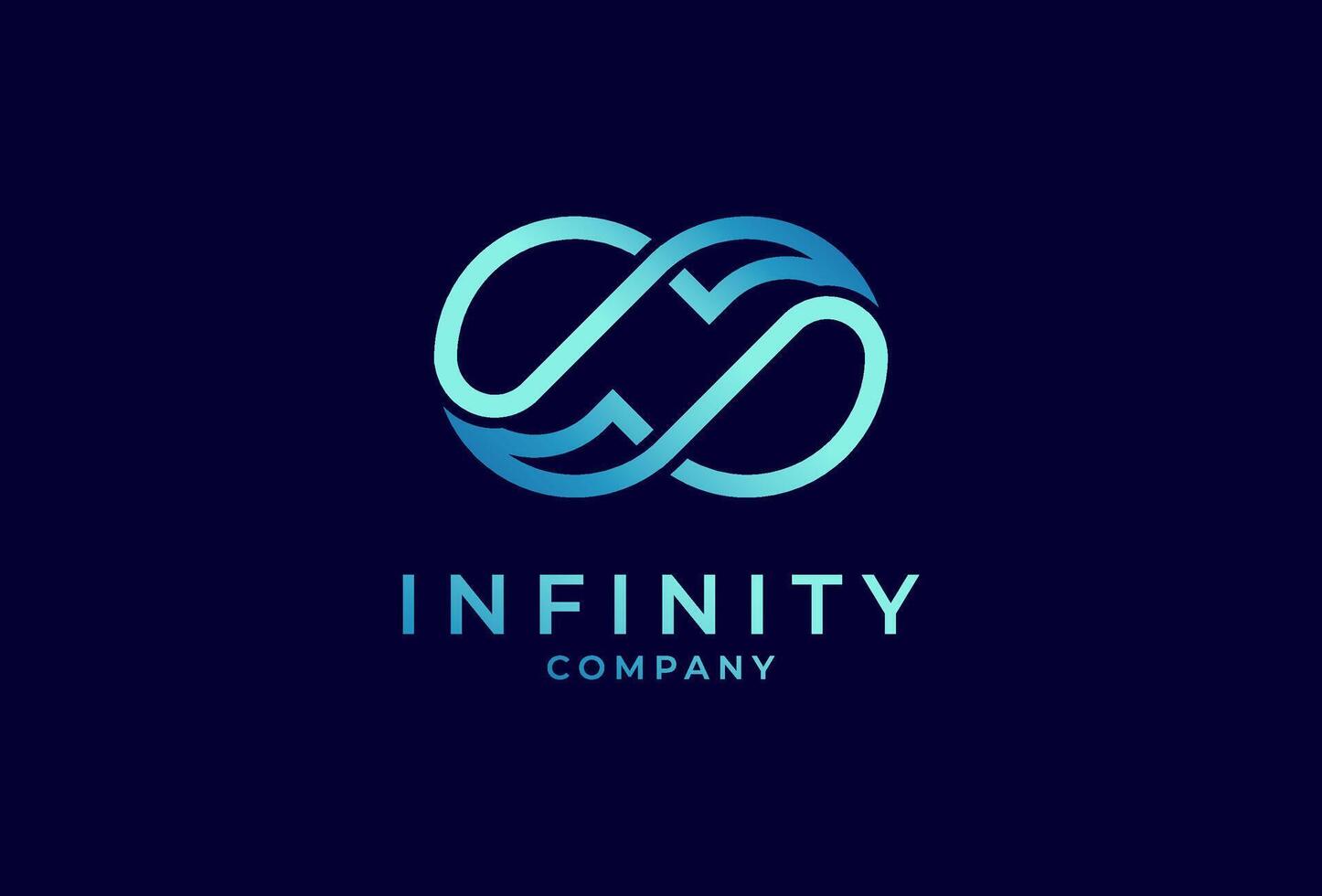 infini logo, lettre n avec infini combinaison, adapté pour technologie, marque et entreprise logo conception, illustration vecteur