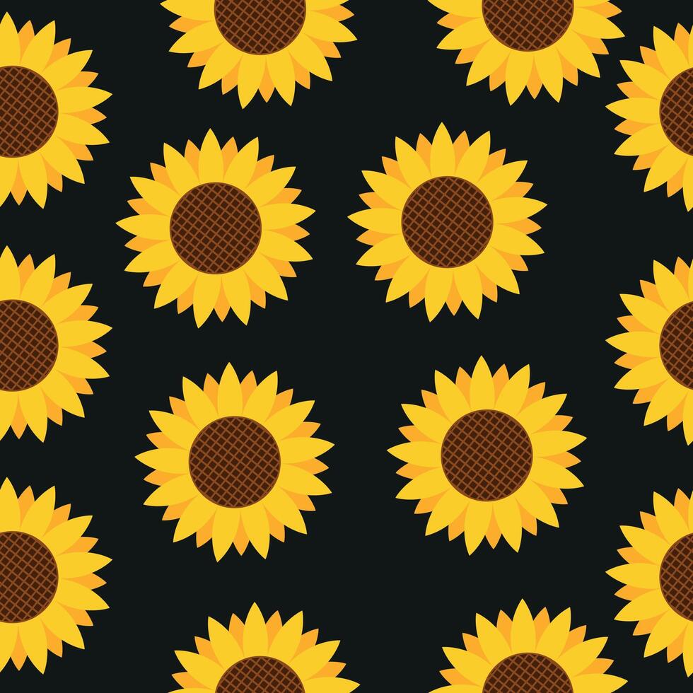 motif de tournesol sans soudure vecteur