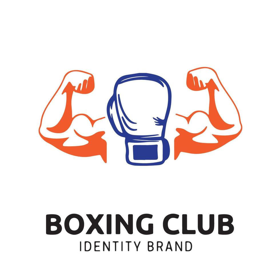 boxe logo conception fichier pour graphique designer ou la toile développeur vecteur