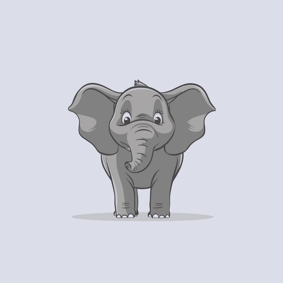 l'éléphant en marchant illustration, animaux, l'éléphant à le zoo vecteur