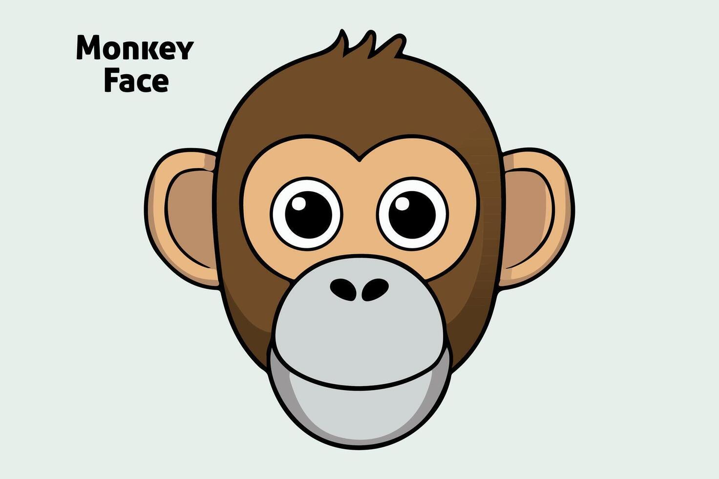 singe visage illustration gratuit Télécharger vecteur