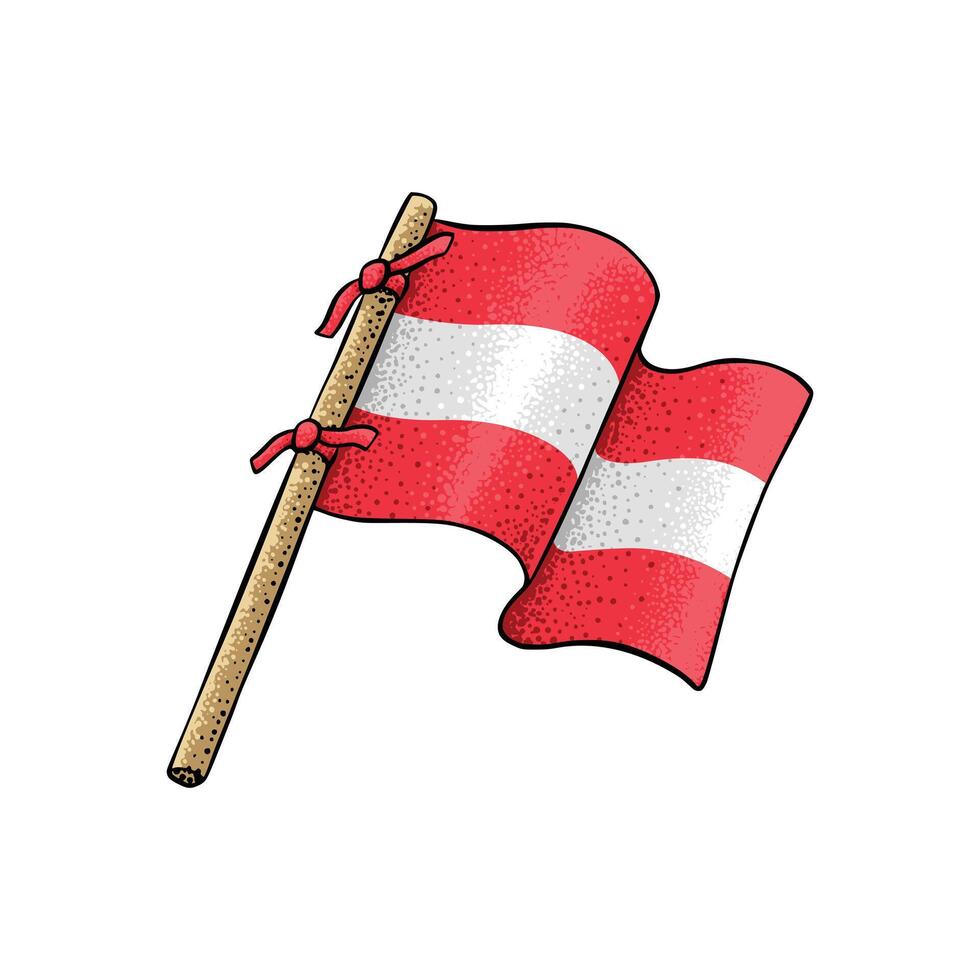 autrichien pays drapeau vecteur