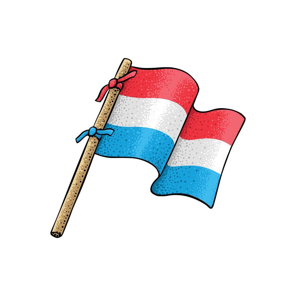 Luxembourg pays drapeau vecteur