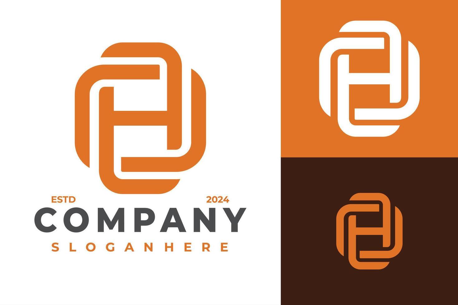 lettre h monogramme entreprise logo conception symbole icône illustration vecteur