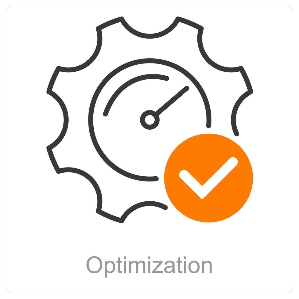 optimisation et équilibre icône concept vecteur