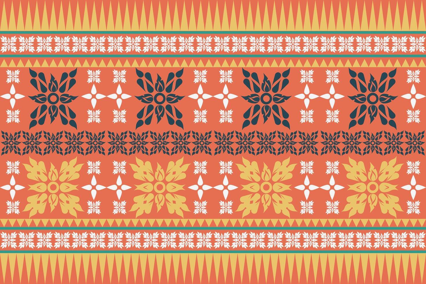 en tissu géométrique ethnique modèle, originaire de américain tribal tissu, tuile, tapis, , illustration conception, sur marine bleu Contexte vecteur