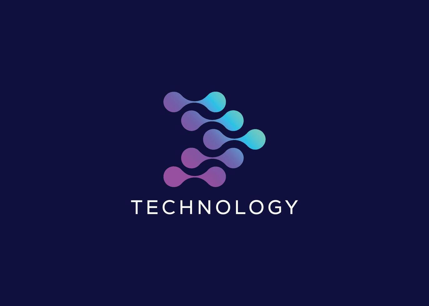 logo de la technologie moderne vecteur