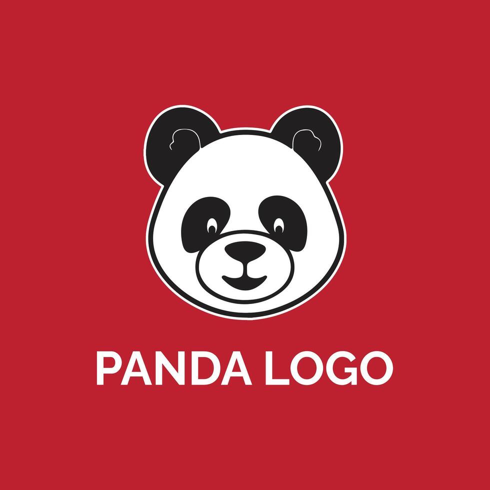 unique Panda logo vecteur