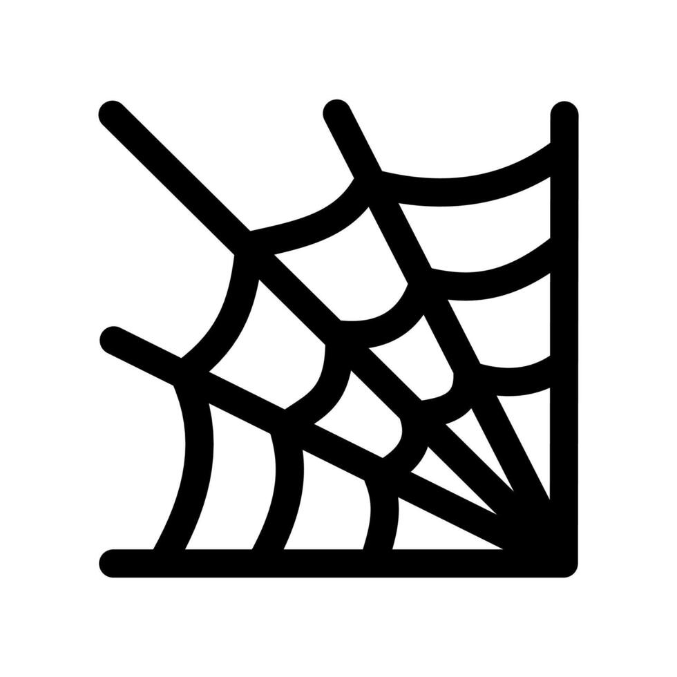 Halloween araignée la toile icône sur une blanc Contexte vecteur