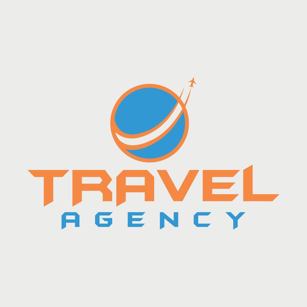 Voyage agence tourisme Montagne plage vacances Extérieur aventure logo conception vecteur
