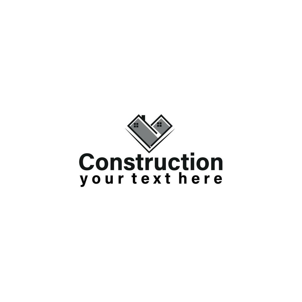 réel domaine, propriété, loger, et construction affaires logo conception vecteur