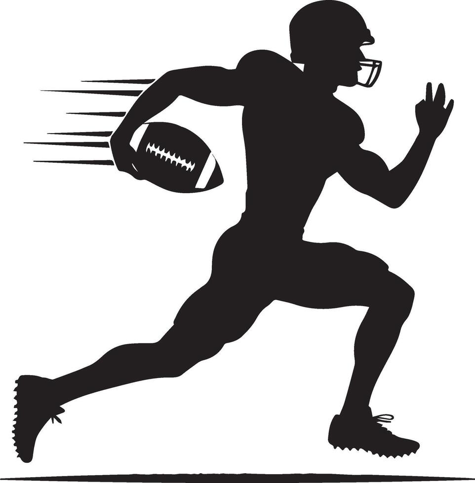 américain Football silhouette isolé sur blanc Contexte. américain Football logo. vecteur