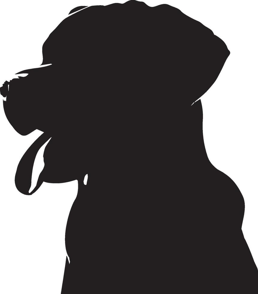 chien silhouette ensemble. chien illustration vecteur