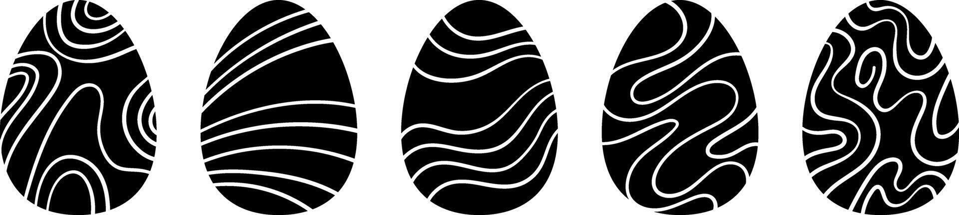froussard Pâques œufs, Oeuf agrafe art collection conception vecteur