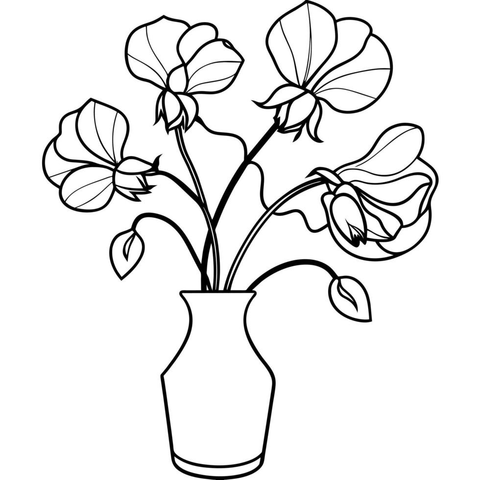tournesol fleur contour illustration coloration livre page conception, tournesol fleur noir et blanc ligne art dessin coloration livre pages pour les enfants et adultes vecteur
