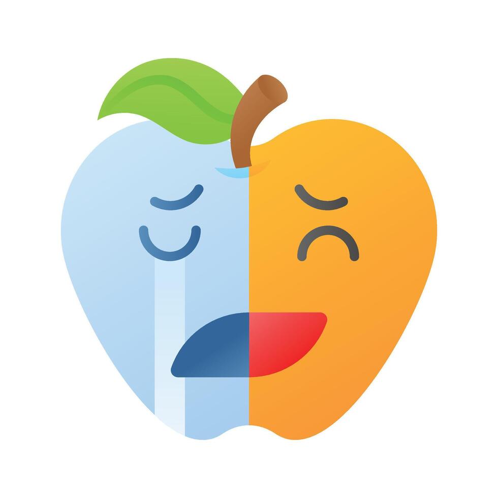 content triste sentiments emoji icône, prêt à utilisation conception vecteur