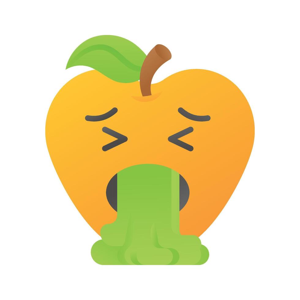 avoir votre mains sur cette branché vomissement emoji icône conception vecteur