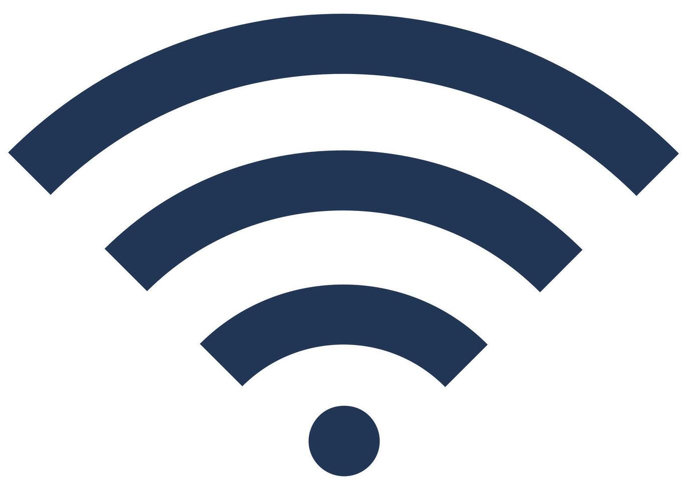 illustration de marine Wifi icône isolé sur blanc Contexte. vecteur