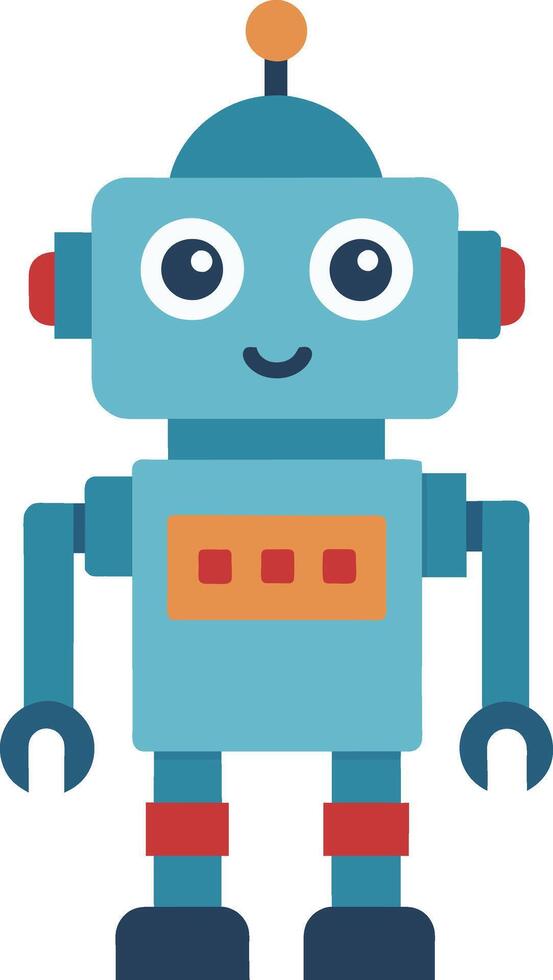 illustration enfants jouet de une mignonne robot vecteur