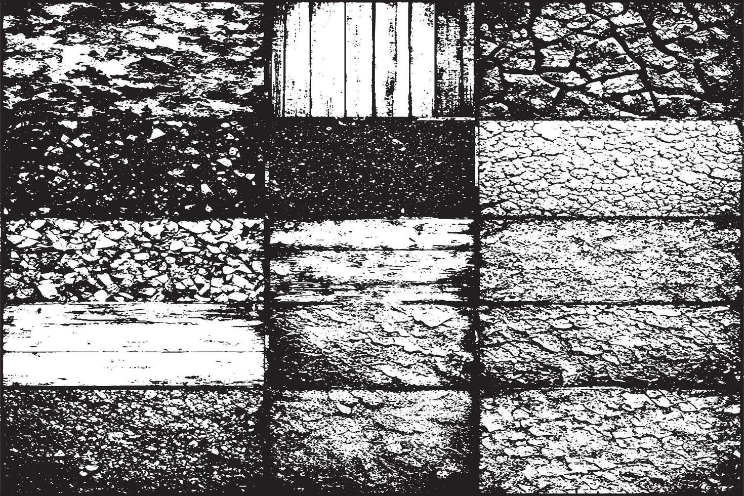 monochrome noir grunge graveleux déstressé texture illustration pour Contexte texture vecteur