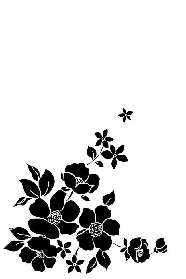 silhouette de fleur blanche noire 4462587 - Telecharger Vectoriel Gratuit,  Clipart Graphique, Vecteur Dessins et Pictogramme Gratuit