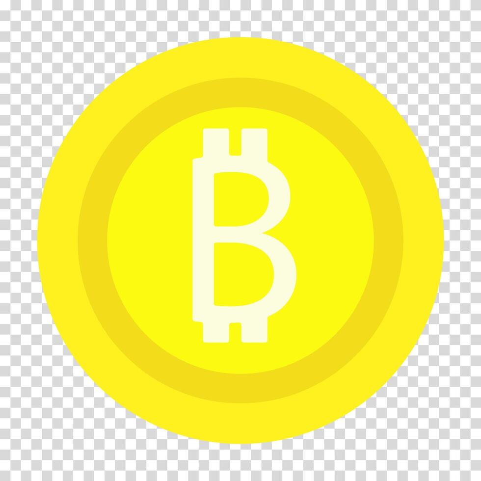 bitcoins, chaîne de blocs, pièce de monnaie icône, crypto-monnaie, plat conception, Facile image, dessin animé style. concept de revenus crypto-monnaie en ligne. ligne icône pour affaires et La publicité vecteur