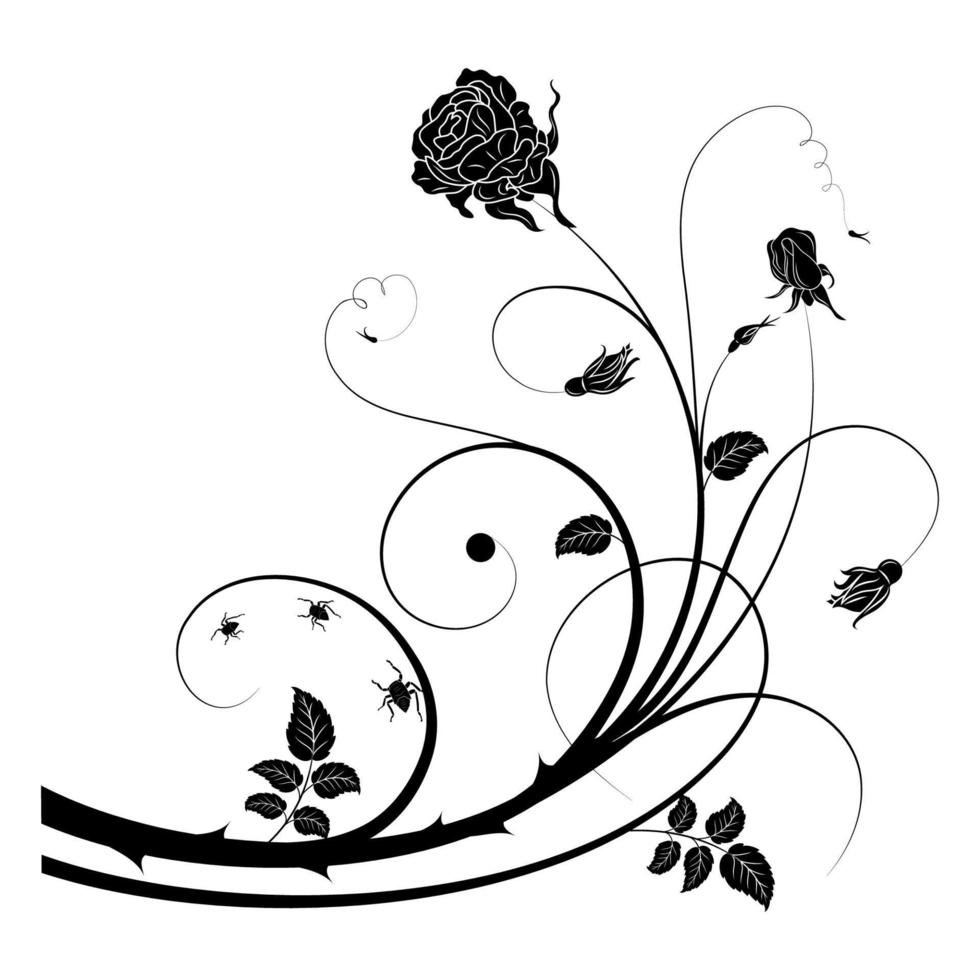 silhouette de fleur blanche noire 4462818 - Telecharger Vectoriel Gratuit,  Clipart Graphique, Vecteur Dessins et Pictogramme Gratuit