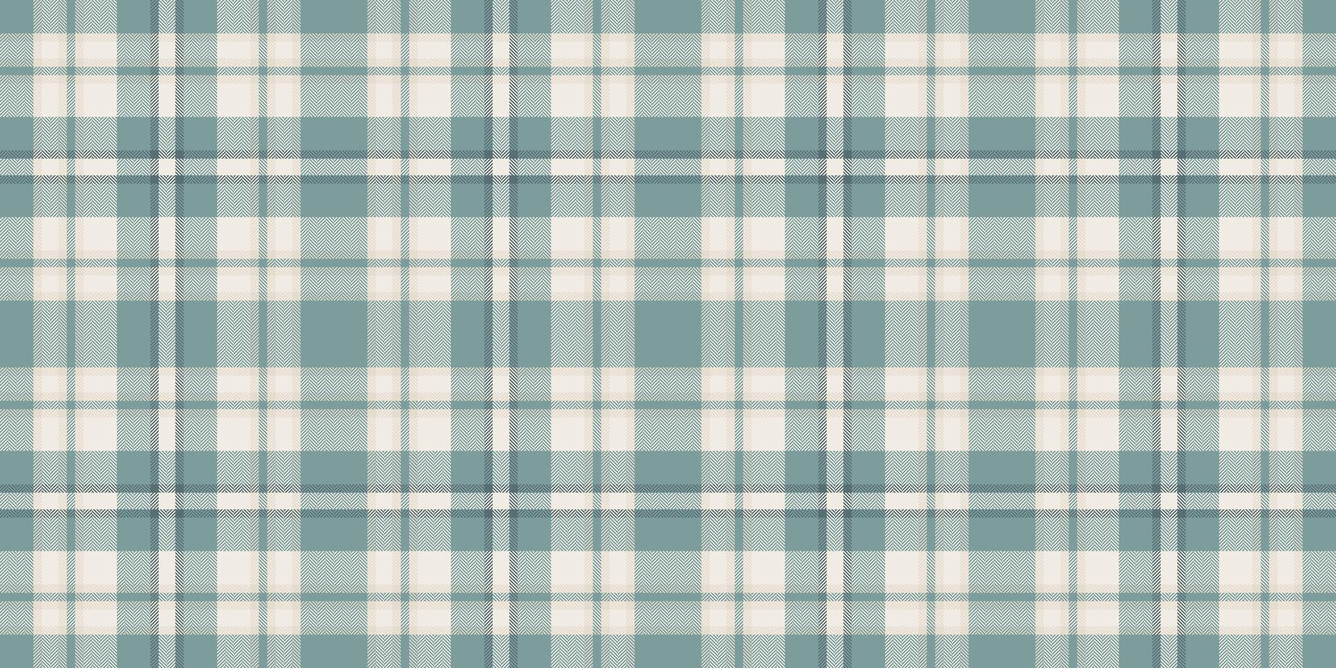 chaîne textile vérifier texture, joyeux modèle tartan Contexte. Écossais en tissu plaid sans couture dans pastel et blanc couleurs. vecteur