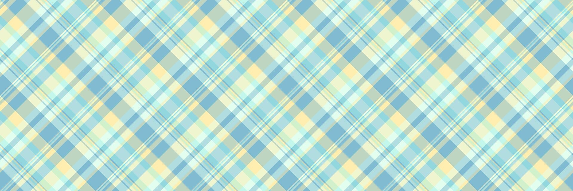 rêveur Contexte texture modèle, large tartan textile transparent. élégance en tissu vérifier plaid dans lumière et cyan couleurs. vecteur