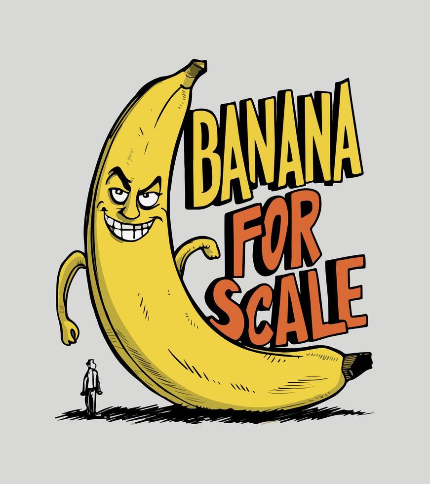 banane pour échelle vecteur