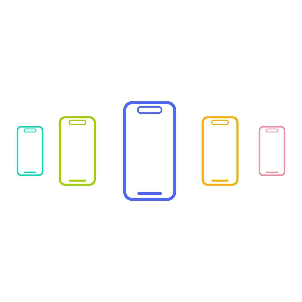 mobile téléphone icône. téléphone intelligent symbole. illustration logo vecteur