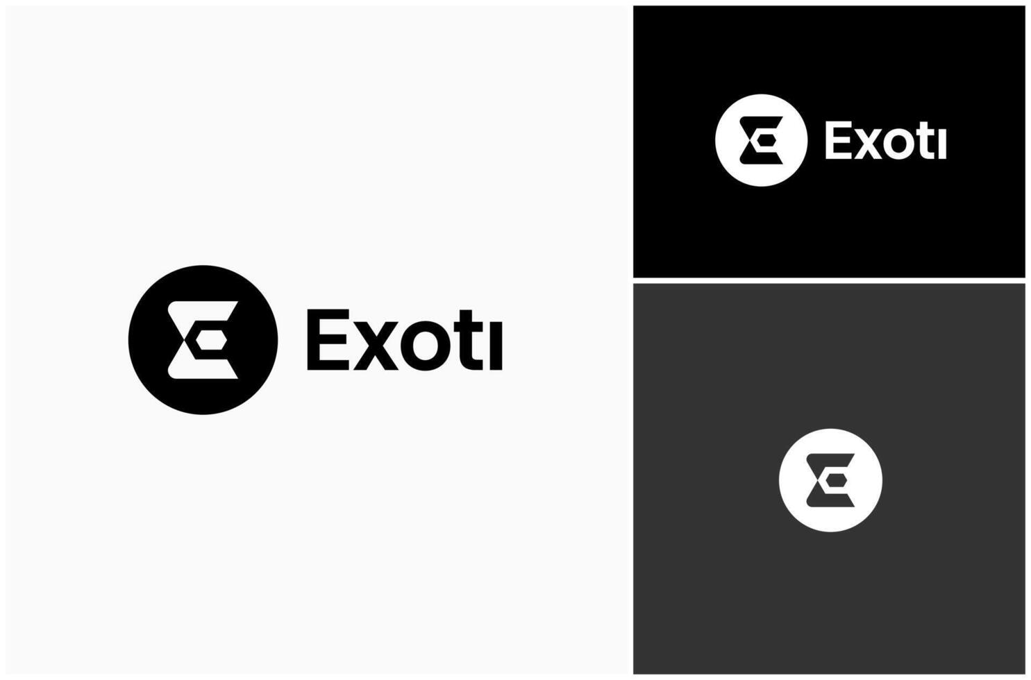 lettre e initiale monogramme cercle emblème Facile moderne logo conception illustration vecteur