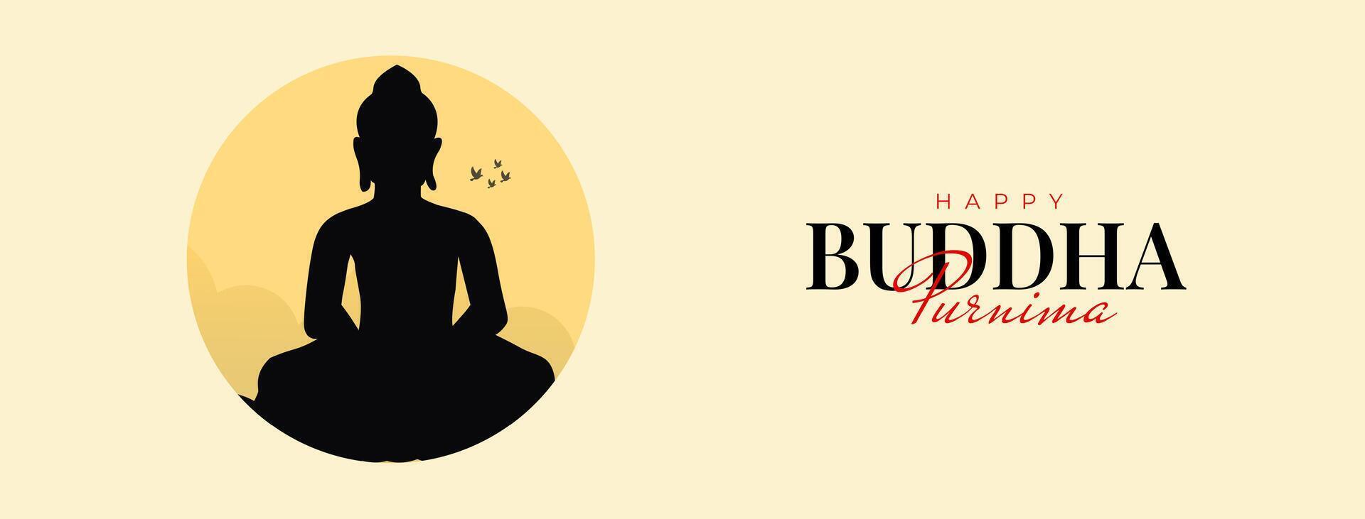 Bouddha purnima, Bouddha jayanti, content vesak journée social médias affiche vecteur