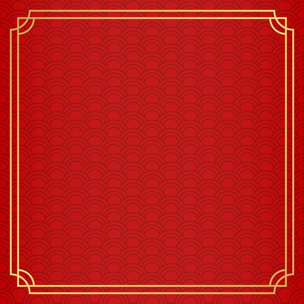 fond chinois, fond rouge festif classique décoratif, illustration vectorielle vecteur