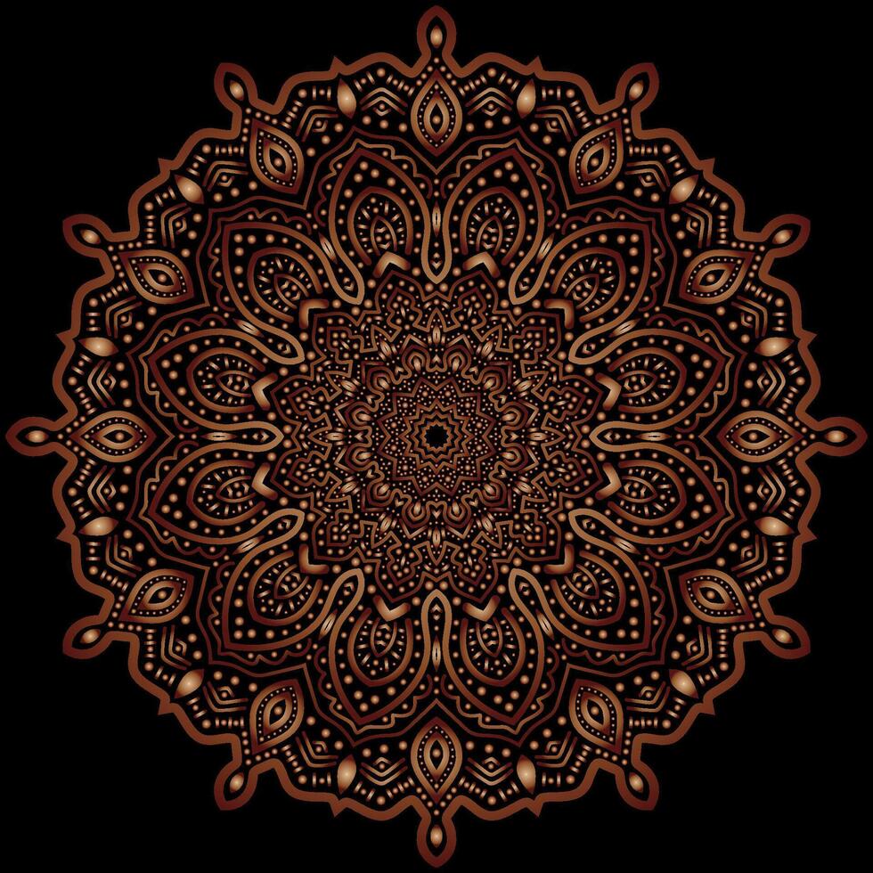 mandala art pour conception ancien décoration, livre couverture,motif,ethnique conception, ornement, arrière-plan vecteur