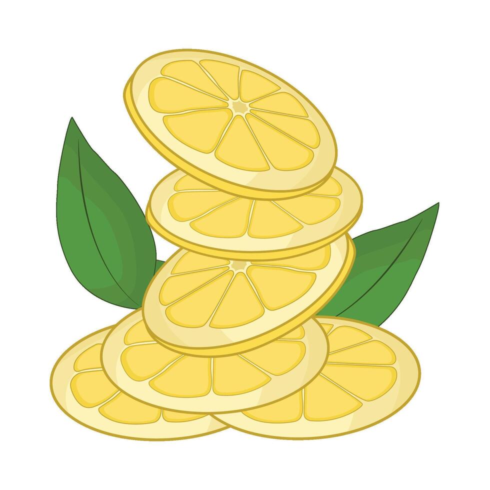 illustration de citron tranche vecteur