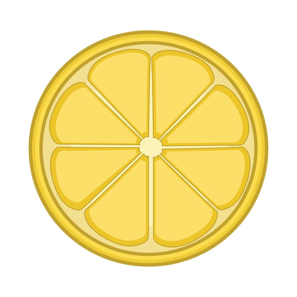 illustration de citron tranche vecteur